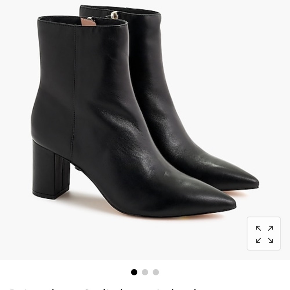 NIB J.Crew Pointed-toe Sadie boots in leather.
